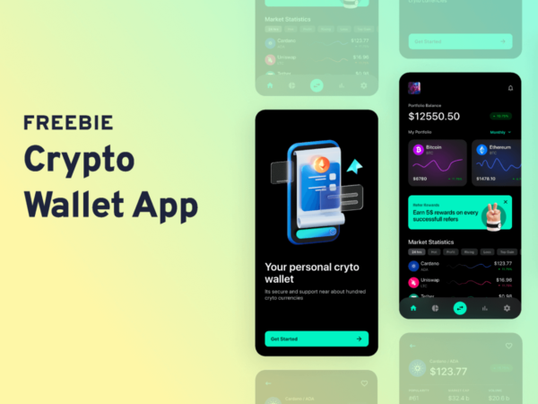 Crypto Wallet Mobile App - Free Figma Resource